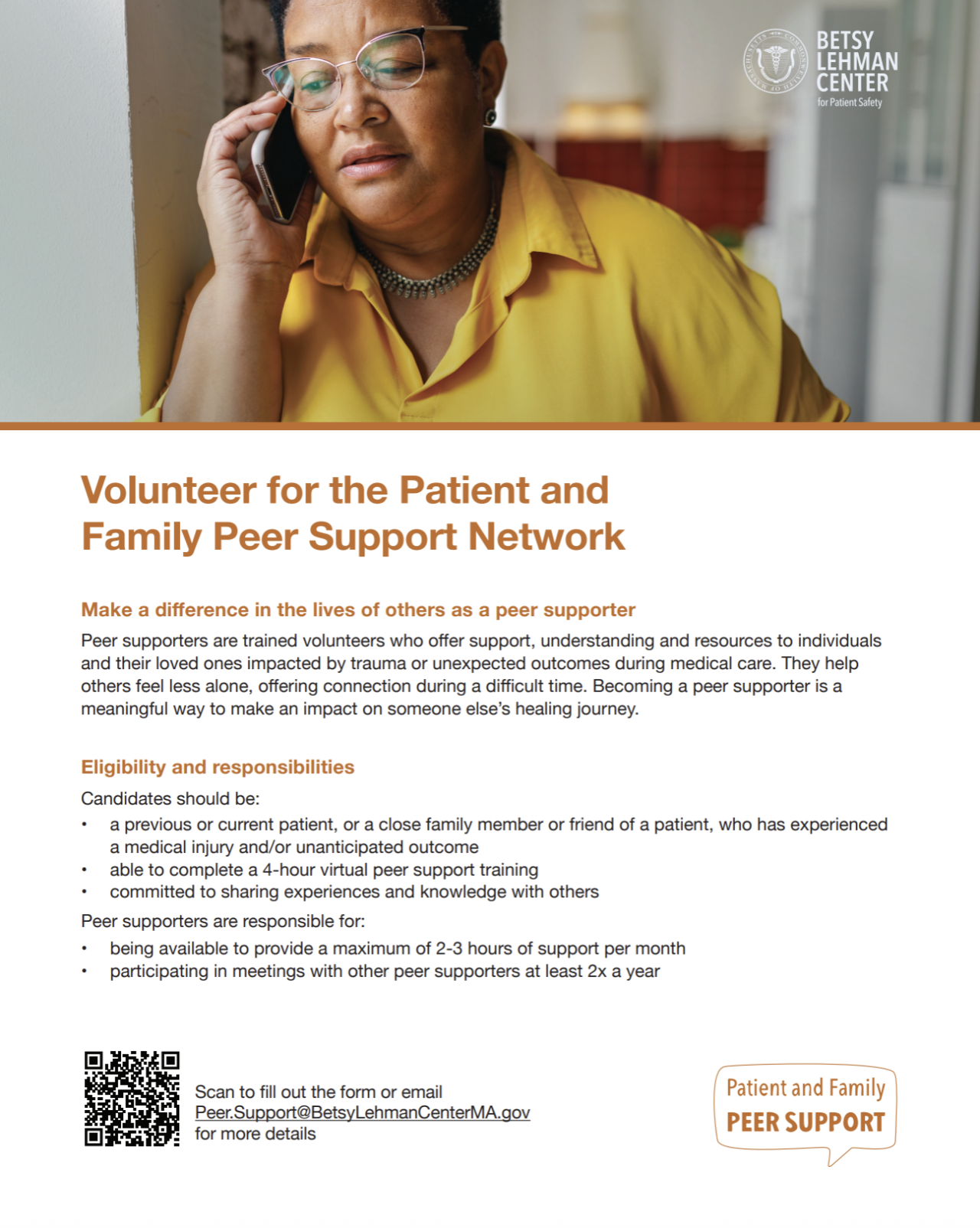 Peer Support Recruitment Flyer