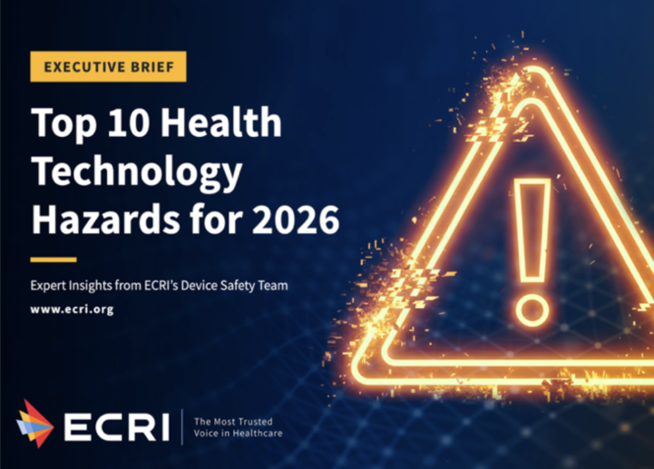 ECRI Top 10 Health Tech Hazards 2026 Graphic